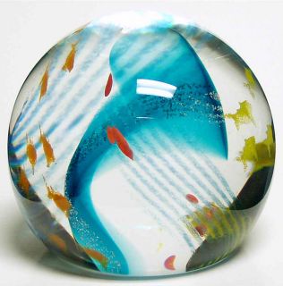 Caithness Glass Paperweight Tropical Lagoon 5594398