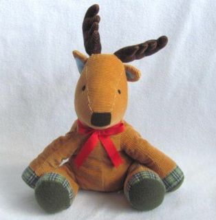  Pbk Pottery Barn Kids Moose Corduroy Reindeer Holiday Plush Stuffed 