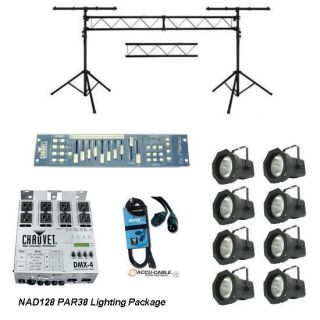 NAD128 10 DMX Par 38 Package with 15 Wide Truss Stand Obey 10