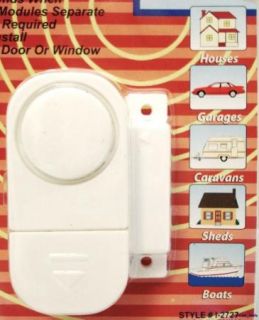 Lot of 4 Window Door Garage Security Alarms Batteries Included New 