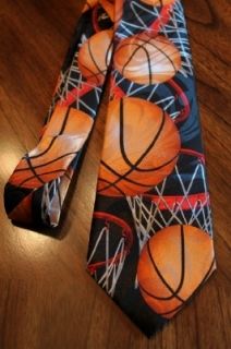 Lots Of Basketballs & Basketball Nets On New 100% Polyester Navy Blue 