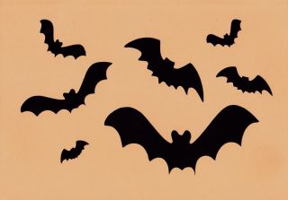 Halloween Stencil Bats Large and Small Assorted