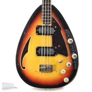 Vox Constellation IV Bass Guitar Three Tone Sunburst 1960s