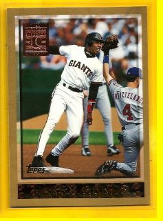 1933 BARRY BONDS 1998 TOPPS MINTED IN CO0PERSTOWN CARD 317 BK 25