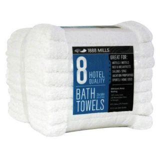 1888 Mills Bath Towels Commercial Quality 8ct