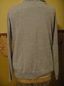 Bass Gray Argyle Sweater Sz LG White Fitted Shirt Sz LG