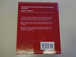   to Control System Technology 5th Edition Robert N Bateson Engineering