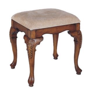Traditional Queen Ann Style Furniture Wood Bathroom Vanity Bench Stool 