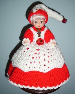 Mrs Santa Air Freshener Toilet Tissue Cover Doll Crochet 3 Color 
