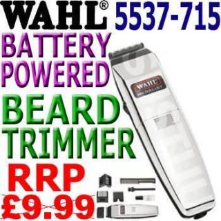    Battery Operated Hair Beard Clipper Cordless Trimmer 5537 715 NEW