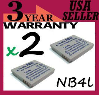 NB 4L Battery for Canon PowerShot SD400 SD430 SD630