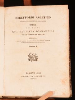   Ascetico Opera Indirizzato AI Direttori Gio Battista Scaramelli