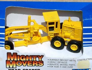 1986 Ertl Mighty Movers CAT Caterpillar Road Grader 6 Construction