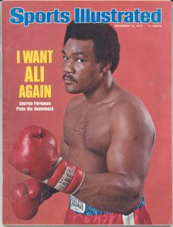 Sports Illustrated SI 1975 GEORGE FOREMAN Muhammad Ali Boxing MMA UFC 