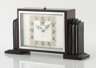 Stunning Art Deco Bayard Alarm Clock Saturn Rings in Original Box 