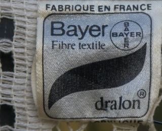 Antique Vintage Bayer Label French Lace Peacock Panel Curtains 2 Panel 