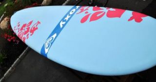   Surftech Roxy Soft Top 80 Surfboard Beginners Board w Leash