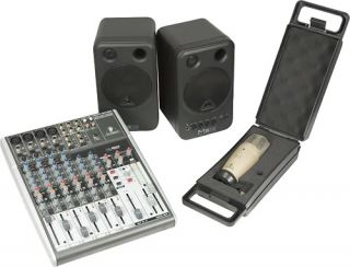 Behringer 1204USB Mixer Complete Recording Package Rpkacq