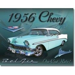 1956 Chevrolet Bel Air Sign Garage Shop Bar Home
