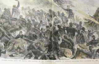 Big Civil War Battle Lookout Mountain Tennessee 1863