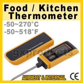    Digital Food Cooking Thermometer Temperature Meter Probe Kitchen BBQ