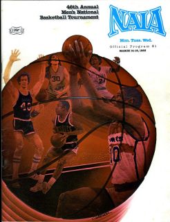 1983 NAIA Mens National Basketball Tournament Program Kemper Arena 