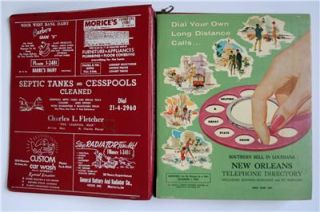 Vintage 1963 New Orleans Telephone BOOK DIRECTORY