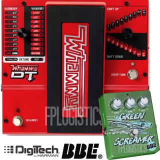   DT Pitch Shift Pedal Drop Tuning w Green Screamer Stomp Box New