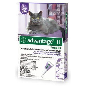 Bayer Advantage II 4 Month Flea Control for Cats Over 9 lbs.