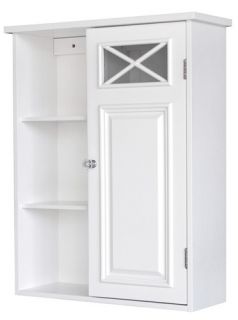 dawson bathroom wall cabinet and shelves white