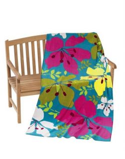 Oversized Beach Towel Beach Blanket Hibiscus Towel 40 x 70 NEW