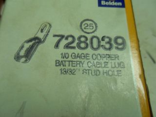 N3 2 7 New 728039 Napa 1 0 Gauge Copper Battery Cable Lug