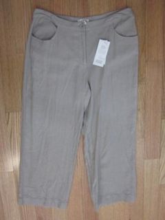 New Eileen Fisher Beachwood Cropped Pants Small 4 6