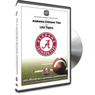 2012 Allstate BCS National Championship Game DVD 2012 Alabama 21 LSU 0 