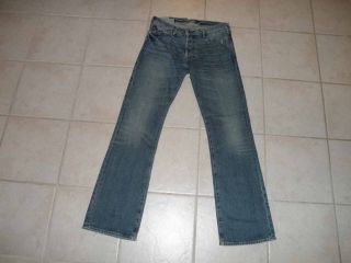 Abercrombie & Fitch Baxter Slim Boot Cut Jeans 31 x 34 Low Rise Light 