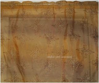 EMBROIDERED / EMBROIDERY BEAD / BEADED SHEER TISSUE CURTAIN / CURTAINS 