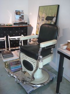 Antique Beardsley Barber Chair   Professionally Restored   Circa 1910 