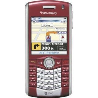 At T Blackberry 8110 Pearl Red BBM PDA Works Great Poor Cosmetics 