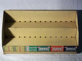Vintage Beechnut Gum Beechies Metal Woodgrain Advertising Counter 