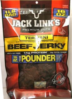 16 Ounce Jack Links Teriyaki Beef Jerky The Pounder