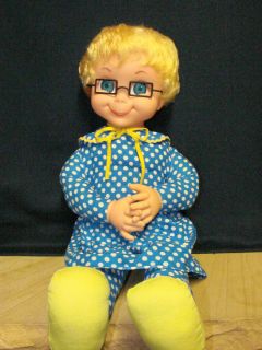 Mrs Beasley Curly hair Mattel Original 1967 Clean Talks great