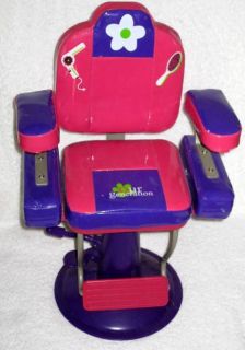 OuR GeNeRaTioN PiNK ADJuSTaBLe BEAUTY SALON CHAIR 4 AMeRiCaN GiRL 