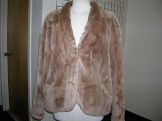 Guy Laroche Tan Sheared Beaver Fur Coat 8 10