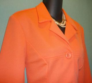 David Benjamin Womens Tangerine Blazer Jacket Size 8