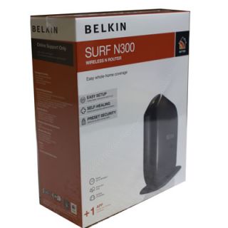 Belkin Surf N300 Wireless N WiFi 300Mbps Router F7D6301 4 Port Router 