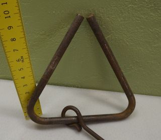 Antique Triangle Dinner Bell Cattle Call Virginia City