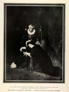 1924 Print Cyrano de Bergerac Maurice Goldberg Roxane Walter Hampden 