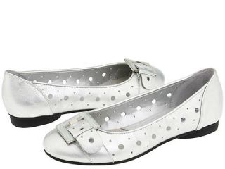 New BELLA VITA Shoes Flats Party Easter Silver Patent Women 10 M