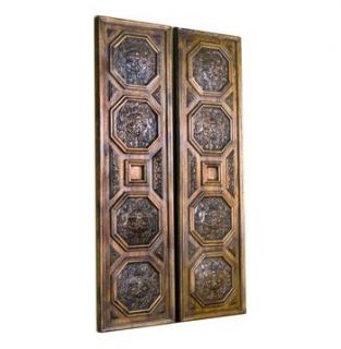 Beckley Hand Carved Large Architectural Coffer Wood Panels