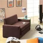   Sleeper Love Seat Sofa Couch Opens To Bed Seats & Sleeps 2 Chocolate